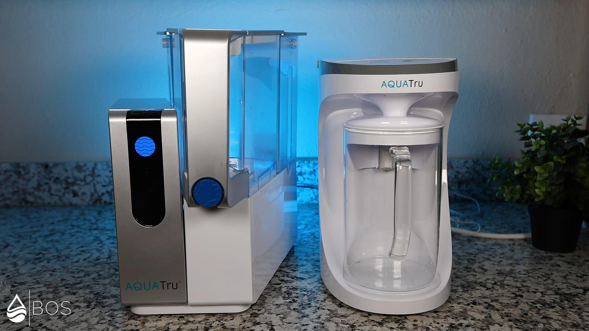 AquaTru Classic and AquaTru Carafe – Size Comparison