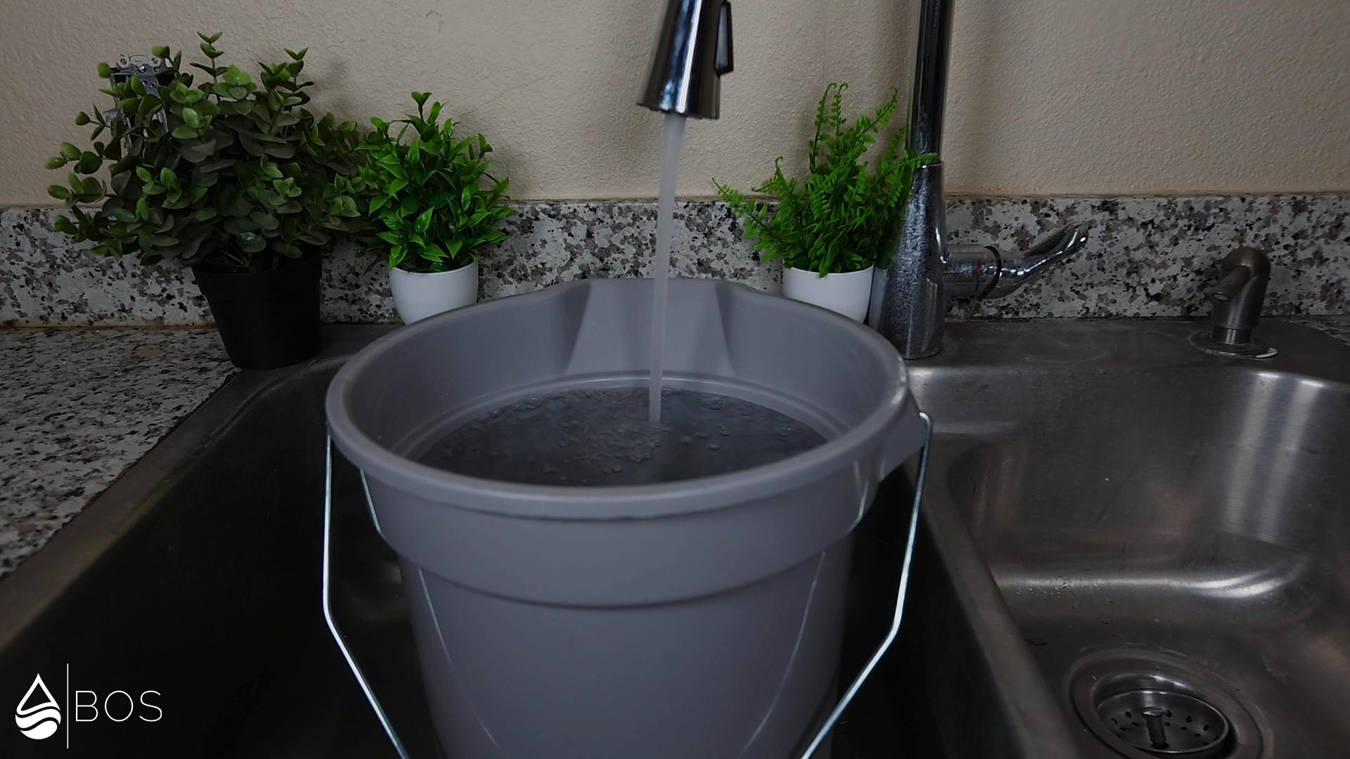 Filling Large Bucket with Tap Water
