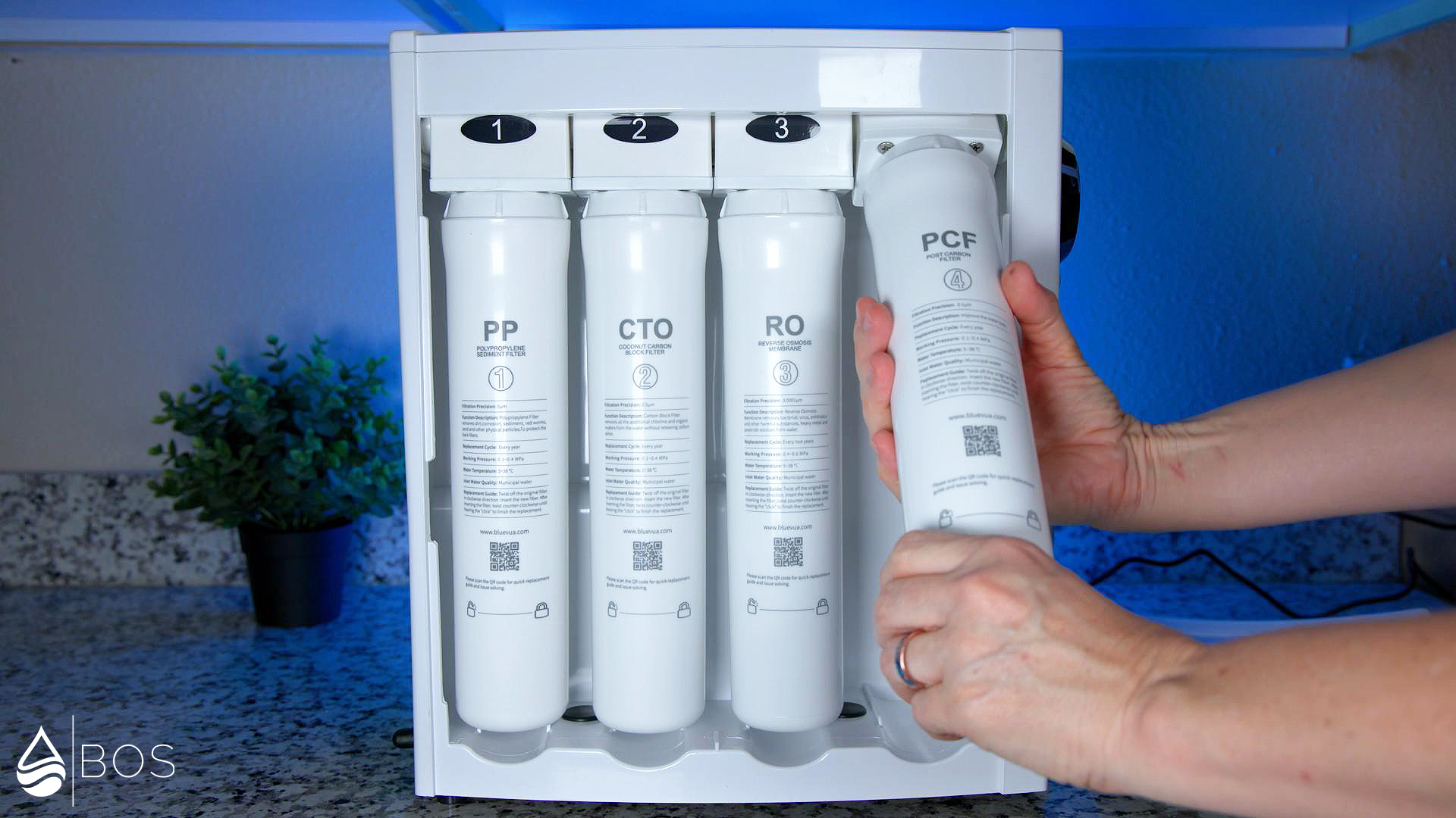 Bluevua RO100ROPOT (Filter Replacement)
