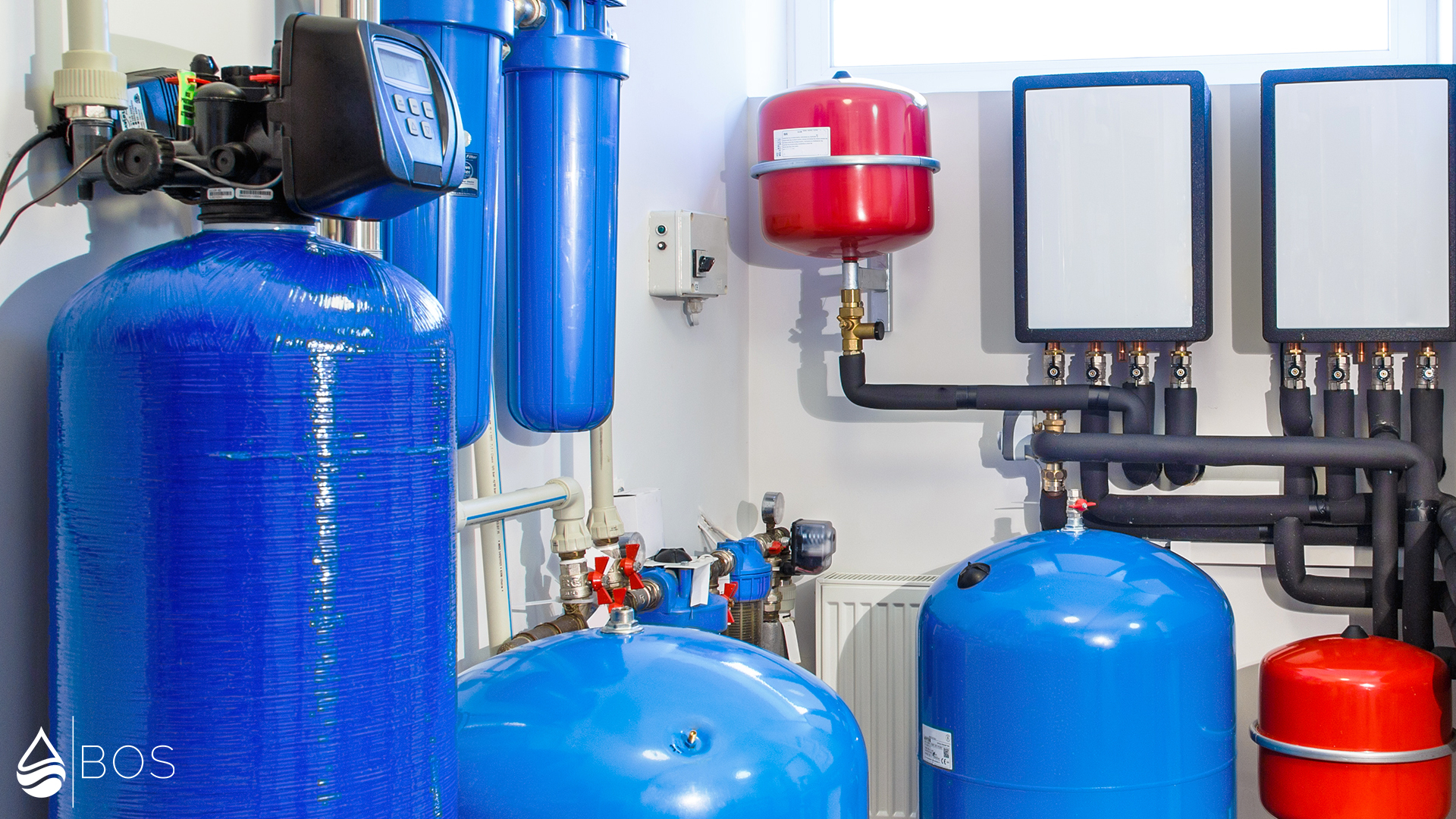 Water Softener Installed in a Garage