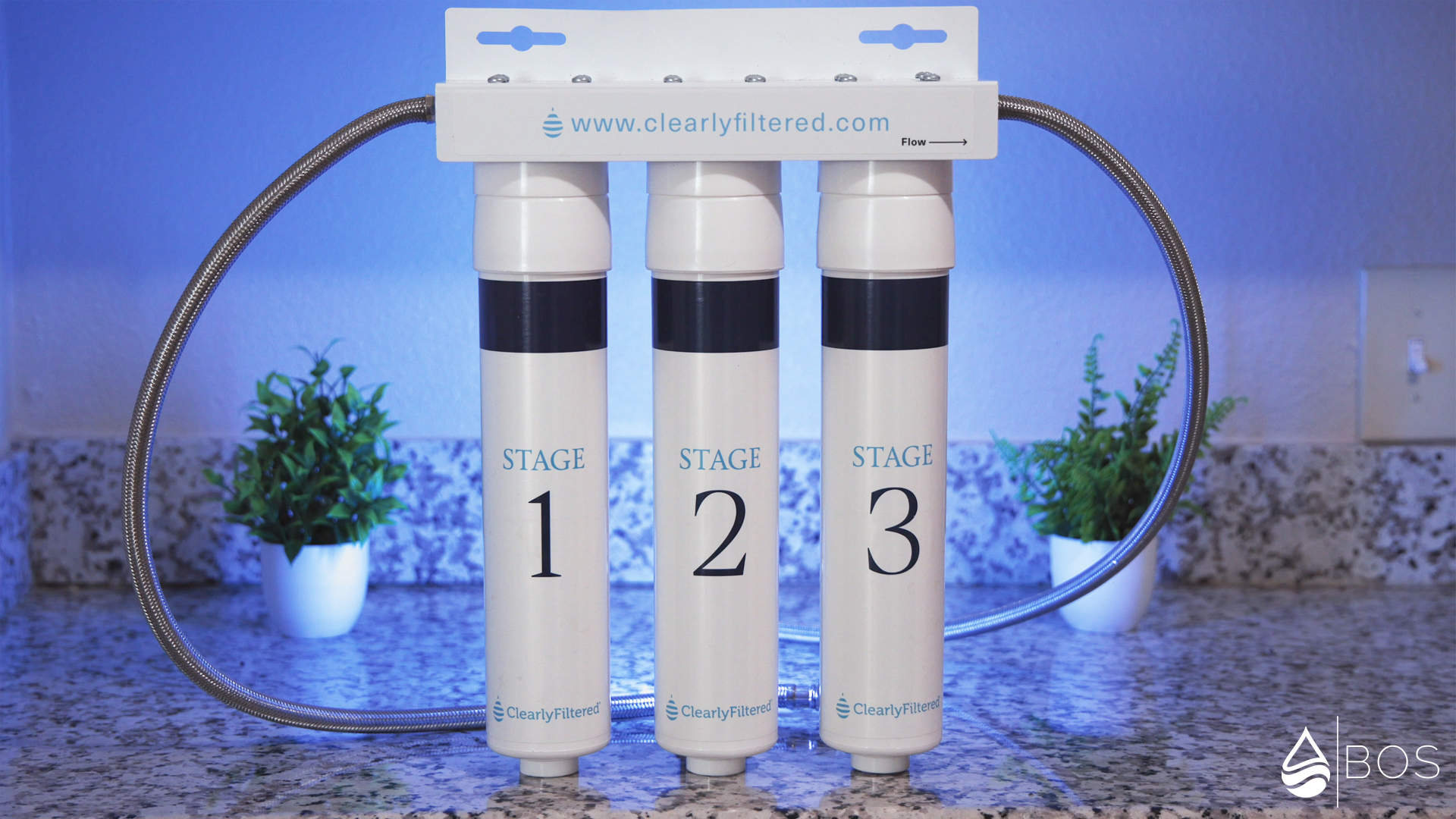 Clearly Filtered 3-Stage Under Sink on Sara's Countertop