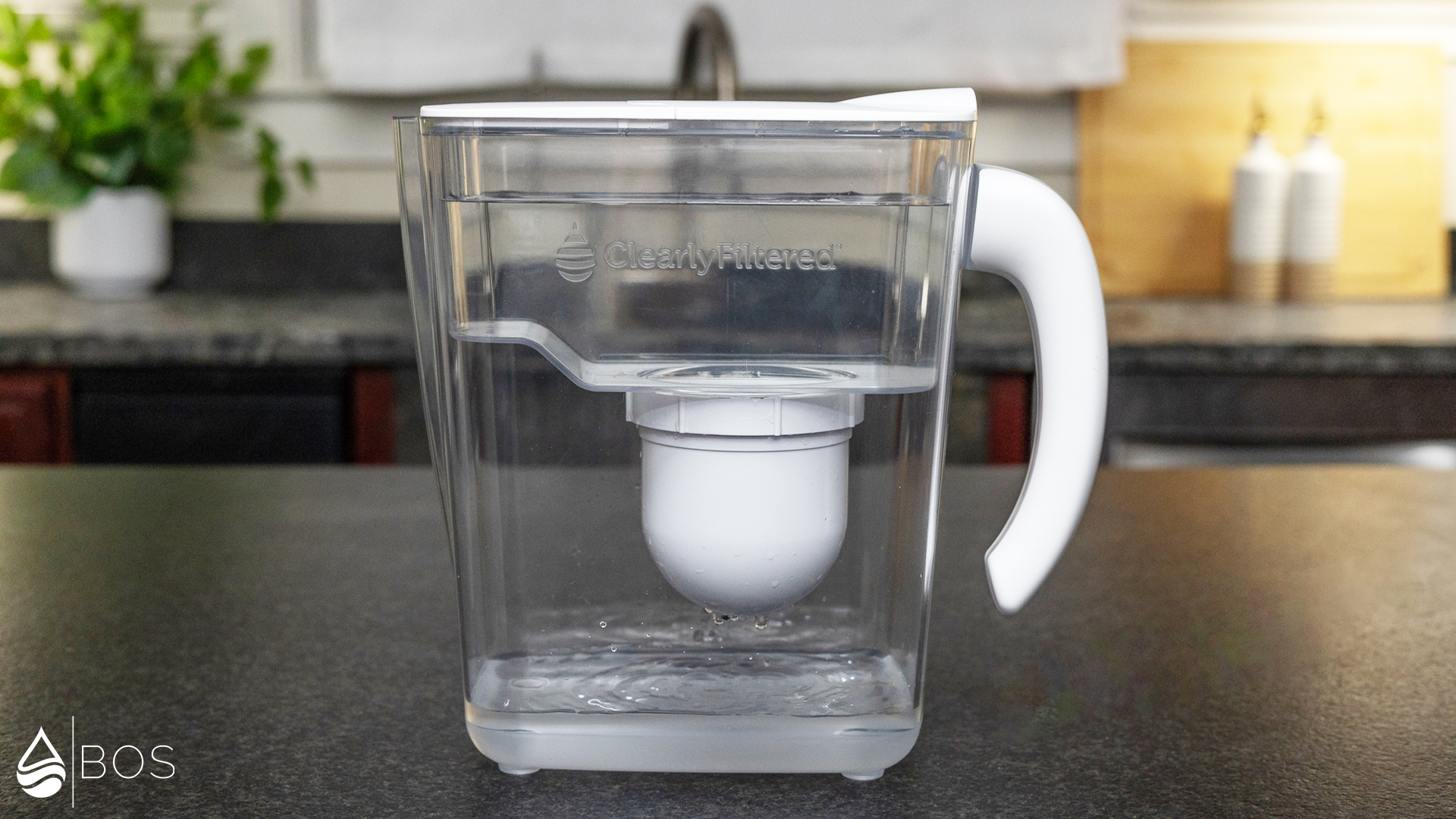 Clearly Filtered Water Pitcher Filtering Water