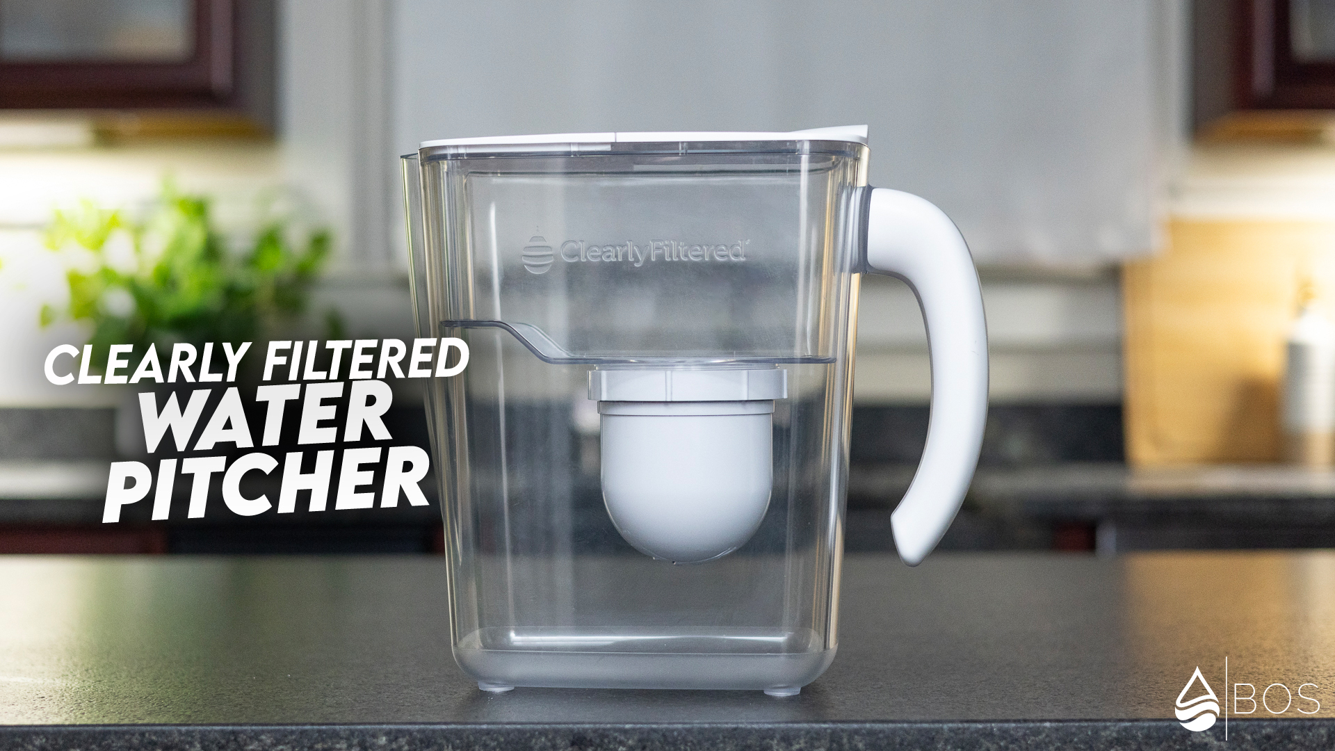 Clearly Filtered Water Pitcher on Sara's Countertop