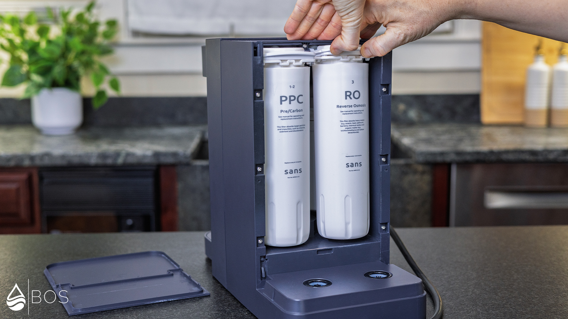 Sans Water Purifier Changing Filter Cartridges