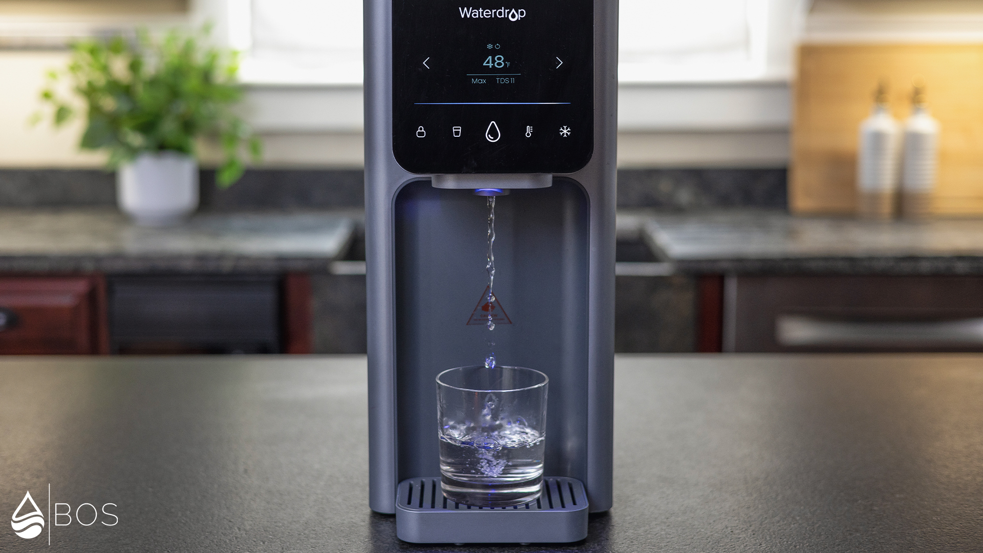 Waterdrop A1 Dispensing Ambient Water into Glass