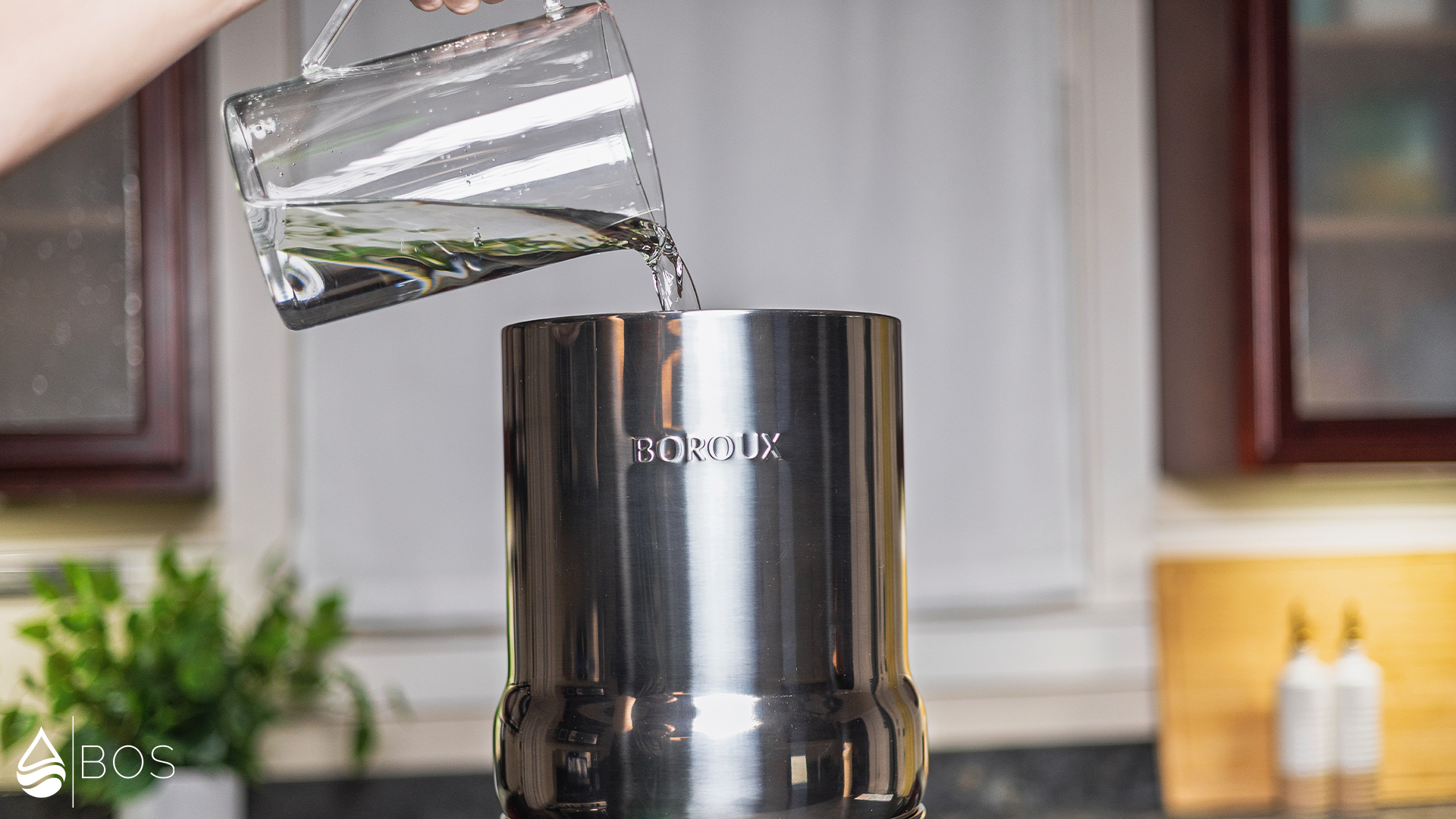 BOROUX Legacy Filling Upper Tank Using Pitcher