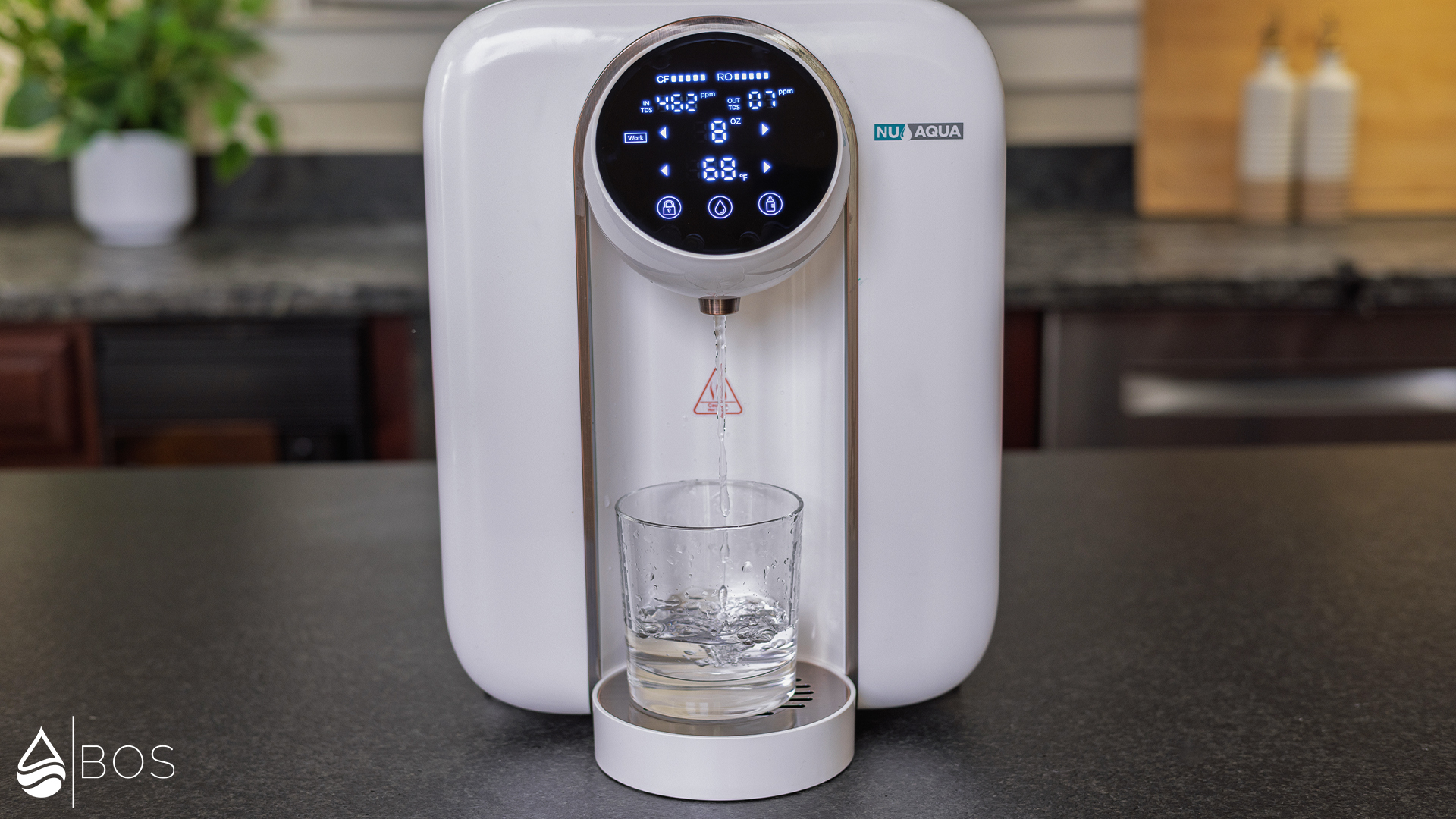 NU Aqua 4-Stage Countertop RO System Dispensing Ambient Water