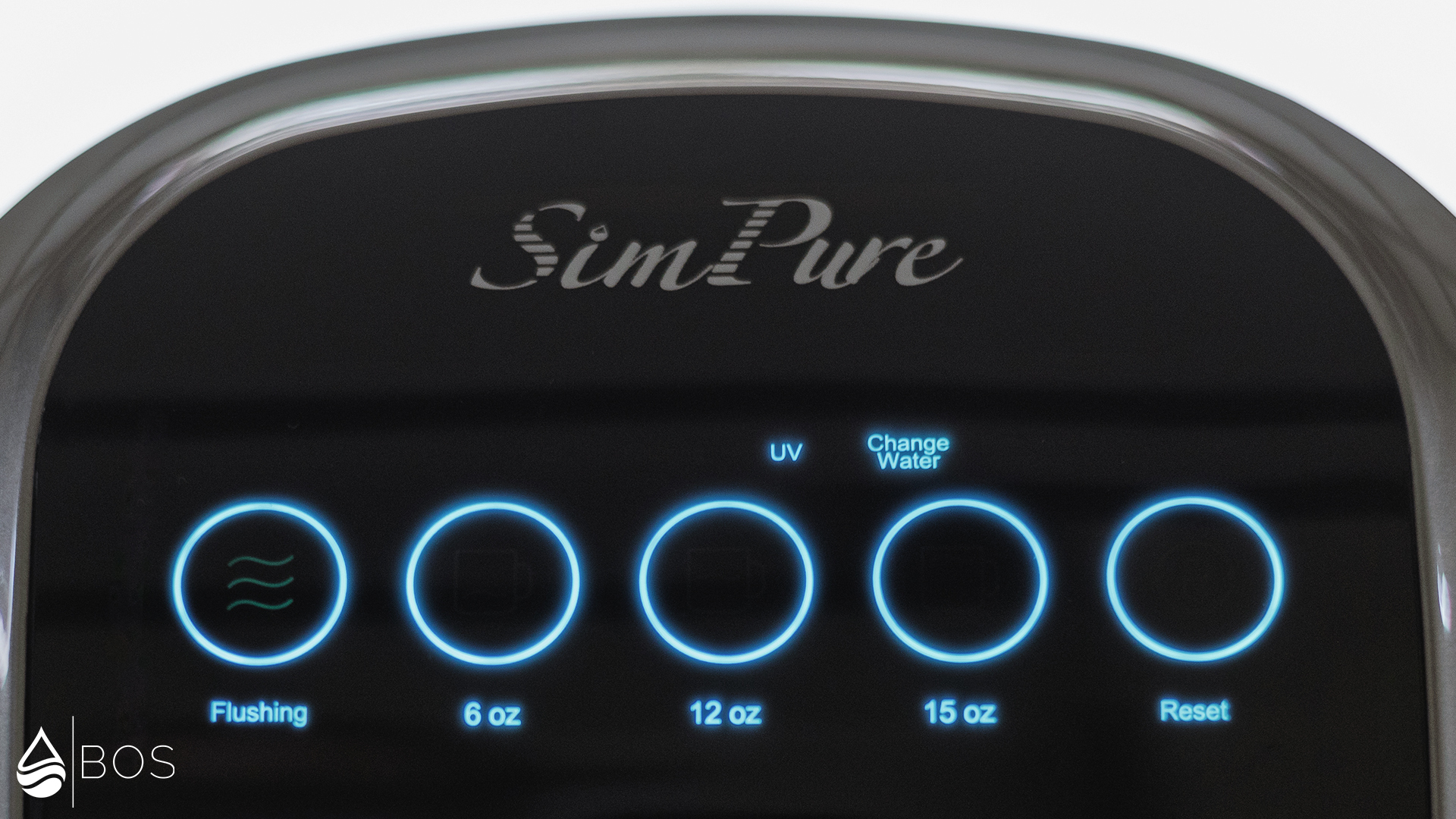 SimPure Y7P-BW Water Change Indicator Lit Up