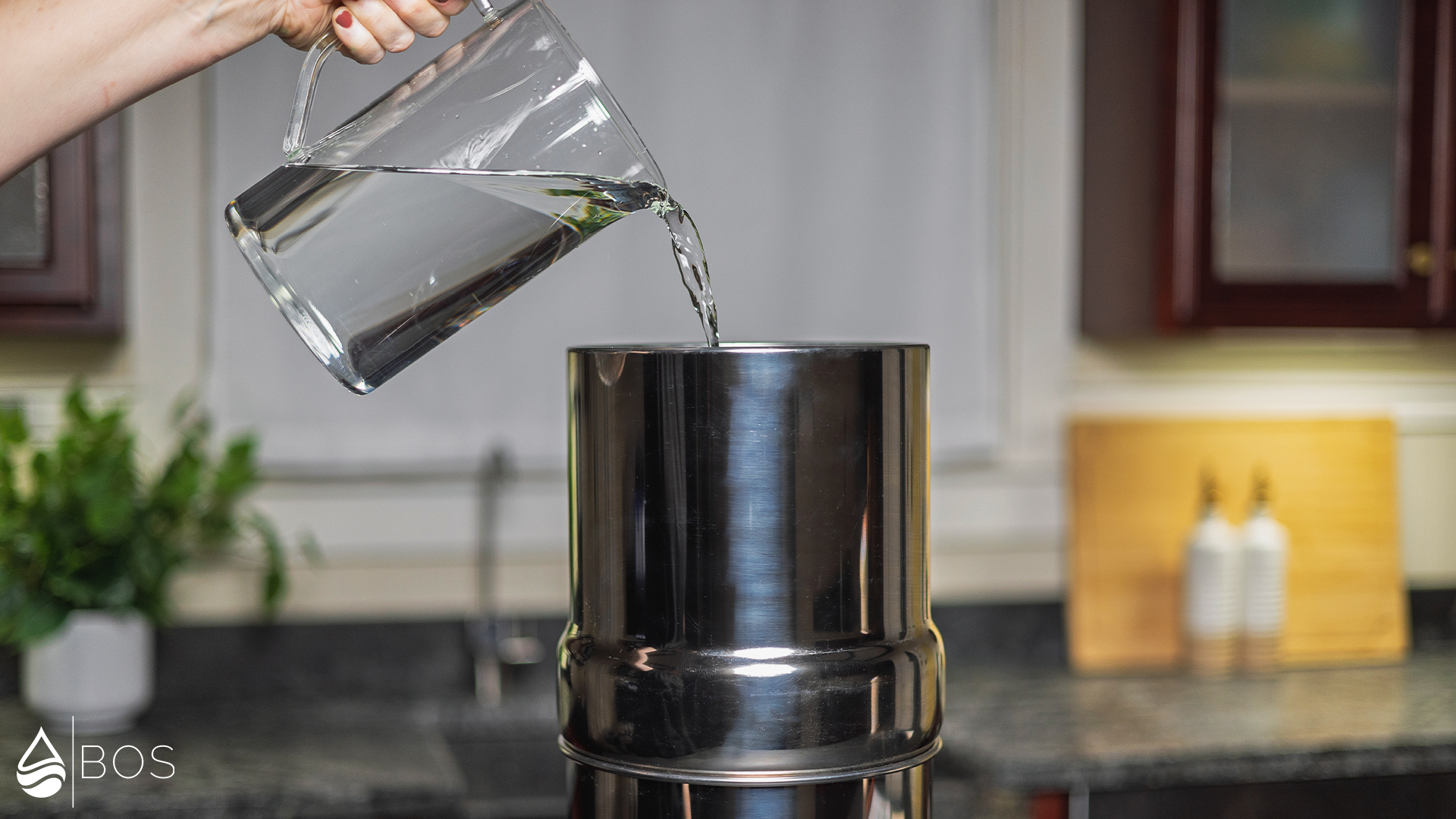 British Berkefeld SS2 Filling Upper Tank Using Pitcher