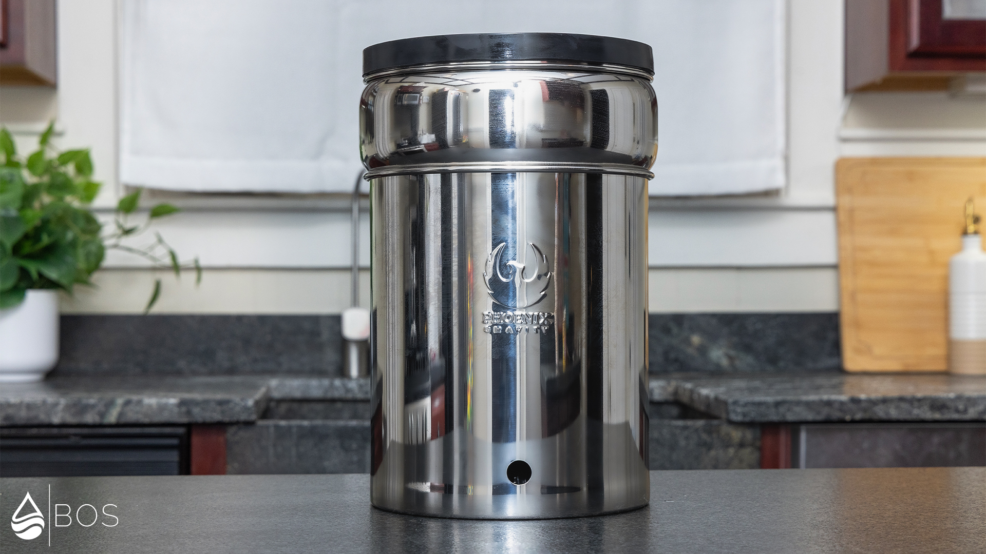 Custom Gravity Water Filter Combo Upper Tank Nested in Lower Tank for Portability