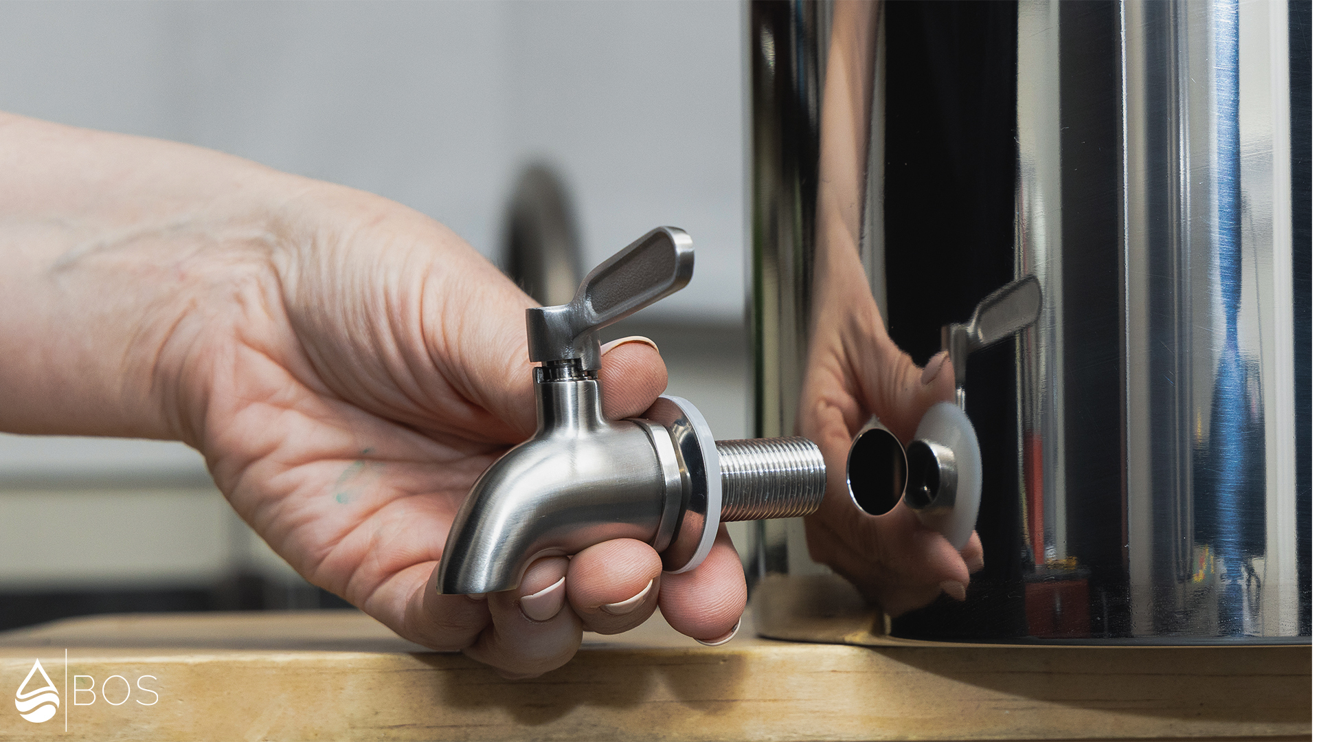 Radiant Life SS Gravity Countertop Filter Installing Spigot