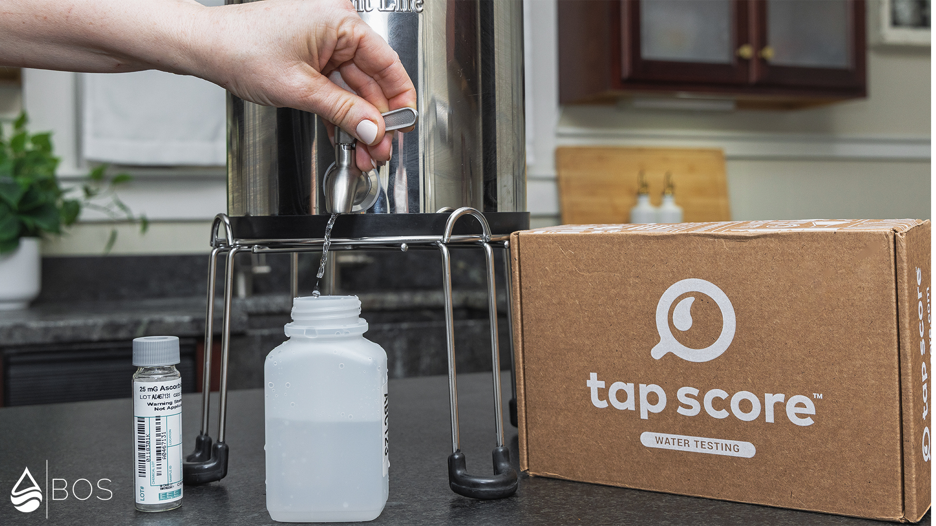 Radiant Life SS Gravity Countertop Filter Lab Sampling