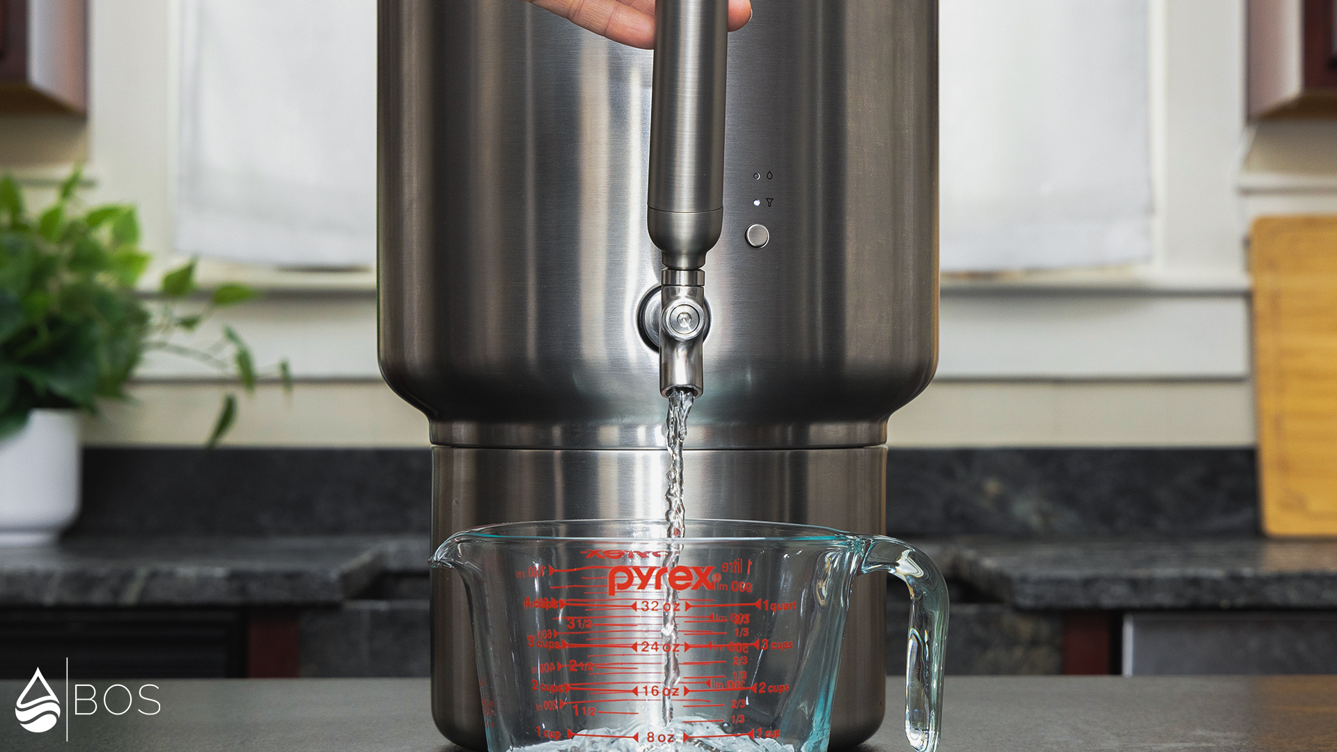 Rorra Countertop System Dispensing into Measuring Cup