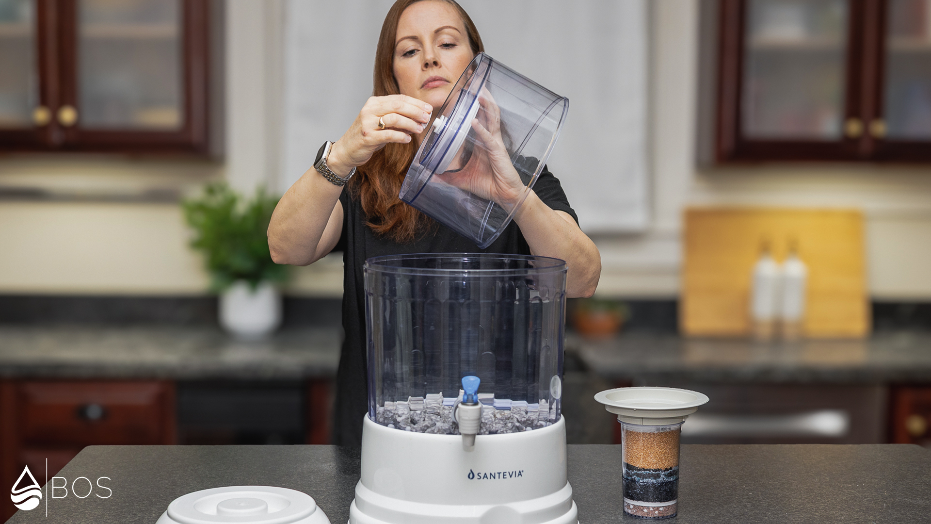 Santevia Gravity Water System Installing Ceramic Pre-Filter
