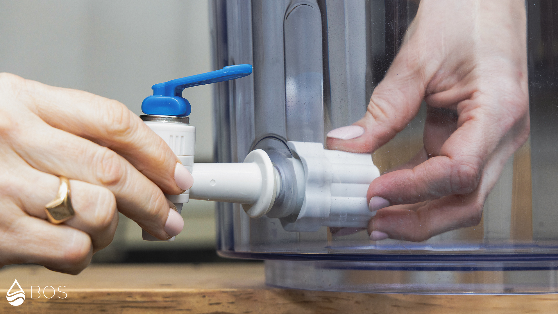 Santevia Gravity Water System Installing Spigot