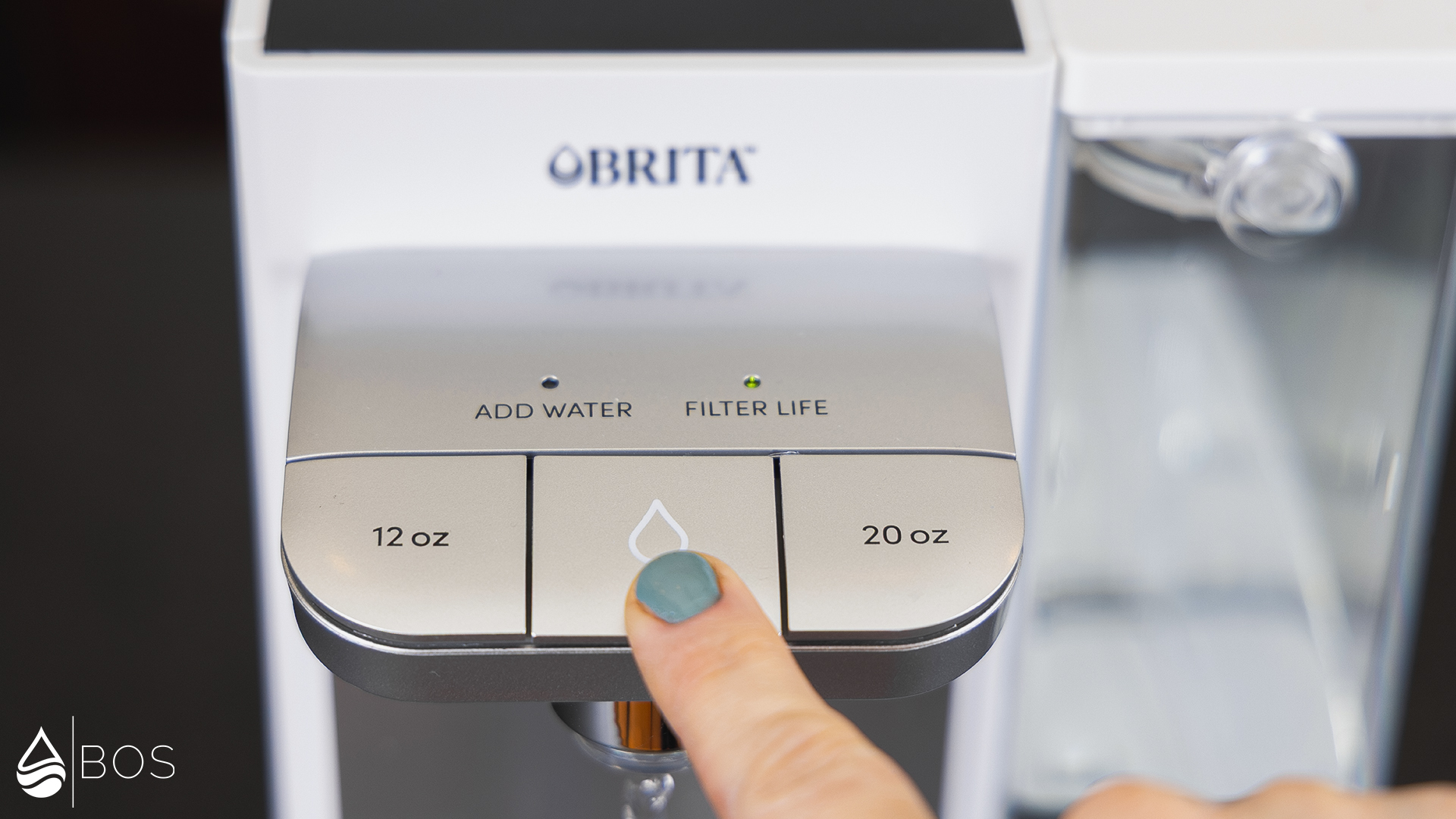 Brita Hub Pressing Dispense Button